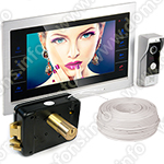 Комплект видеодомофона с электромеханическим замком HDcom S-101AHD + Anxing Lock 1074